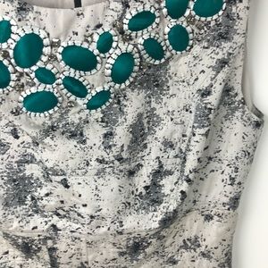 Sleeveless silk dress by Lela Rose